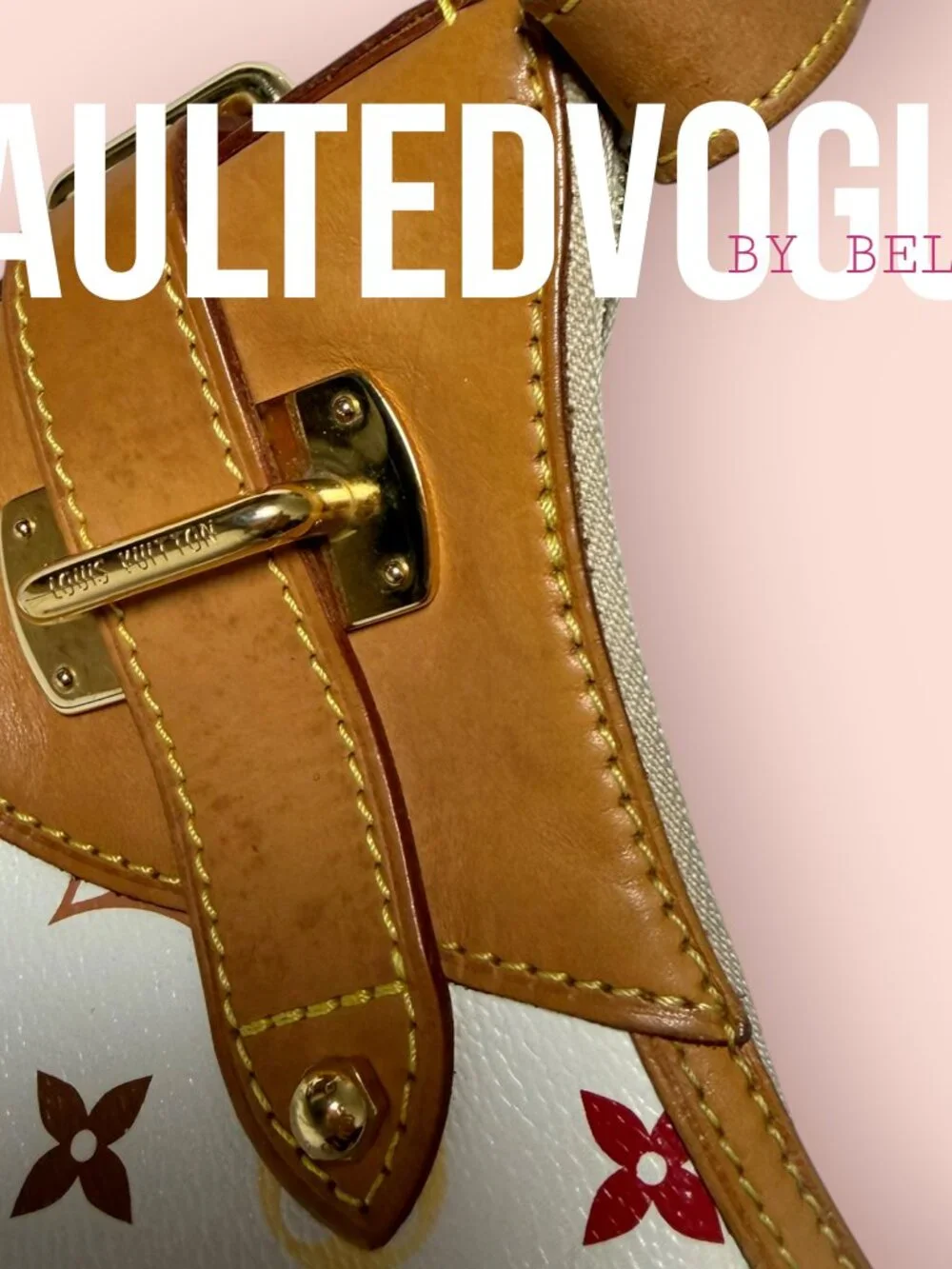 ✨ Louis Vuitton Lodge PM White Multicolore Murakami Hobo Bag ✨ - Picture 7 of 16